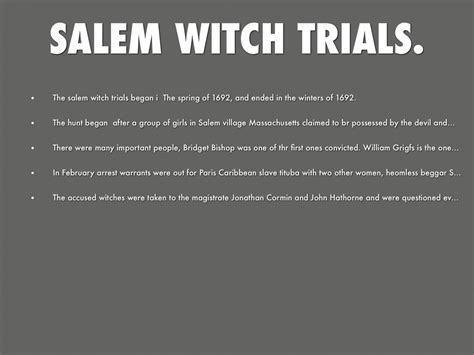 The occult practices of salem village